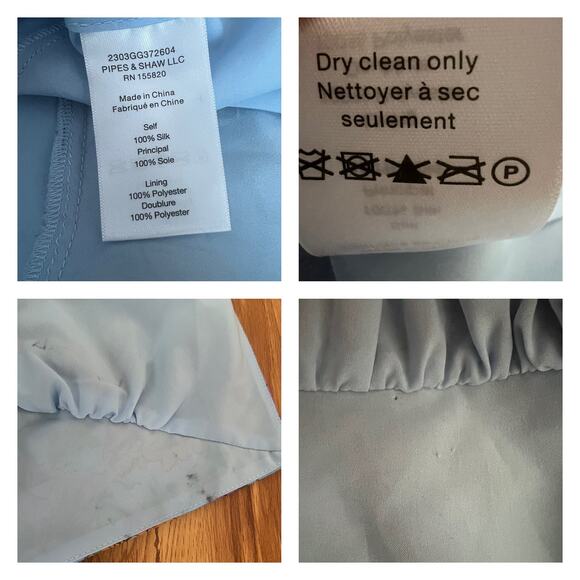 Veronica Beard Silk Sean Ruched Floral Mini Dress In Lake Blue Multi Size 0 - Picture 8 of 16